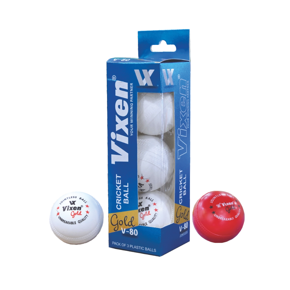 CRICKET PLASTIC BALL GOLD V 80