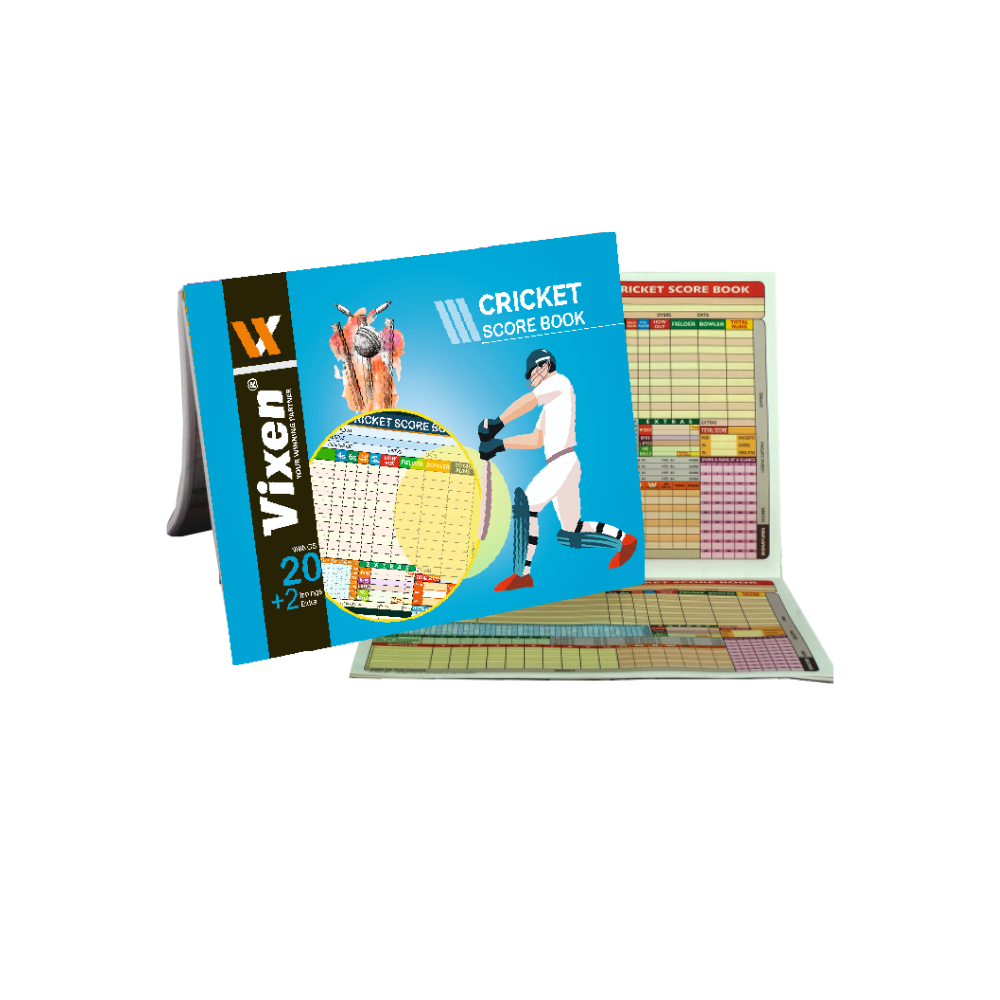 CRICKET SCORING BOOK 20 INNINGS